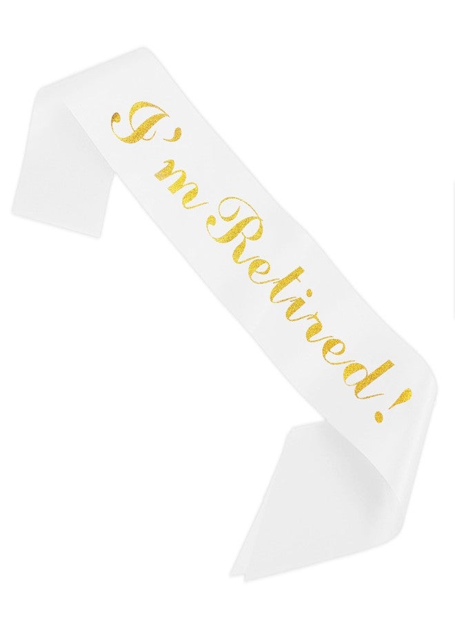 WOBBOX Happy Retirement Sash, Retirement Party Decorations-(1 Pcs) (FP4513) - Image 1